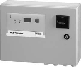 Panouri de control i Panouri de Wilo-VR Descrierea seriei Wilo-VR-HVAC Sisteme Wilo-VR-HVAC Sistem de control Vario, comandat digital, continuu, pentru pompele cu rotor umed i uscat, reglate