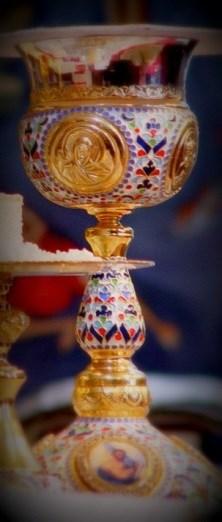 HOLY COMMUNION The Sacrament of Holy Communion the Eucharist which literally means "Thanksgiving," is the Mystery whereby the bread and wine of offering are changed, actually, not symbolically, into