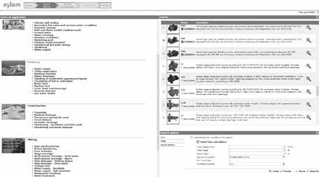 Xylect TM Xylect TM is a pump solution software with an extensive online database of product information across the entire range of pumps and related products, with multiple search options and