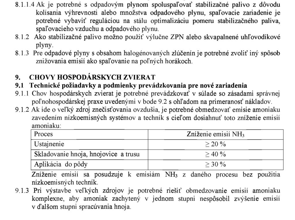 Požiadavka na teplotu sa neuplatňuje na poľné horáky uvedené do užívania do 30.