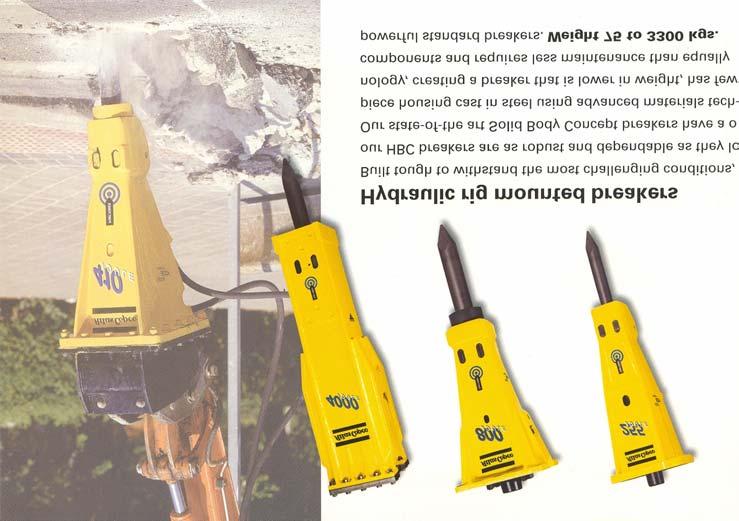 F.5. HIDRAULIČNI ČEKIĆI /čekići sa hidrauličnom transmisijom/ Postoje u varijanti mehanizovanog alata (ručni hidraulični čekići!
