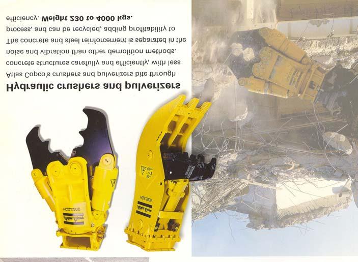 Takvi se bageri sve češće susreću na poslovima iskopa u stijeni (čak i na masovnim iskopima, kao alternativa miniranju!