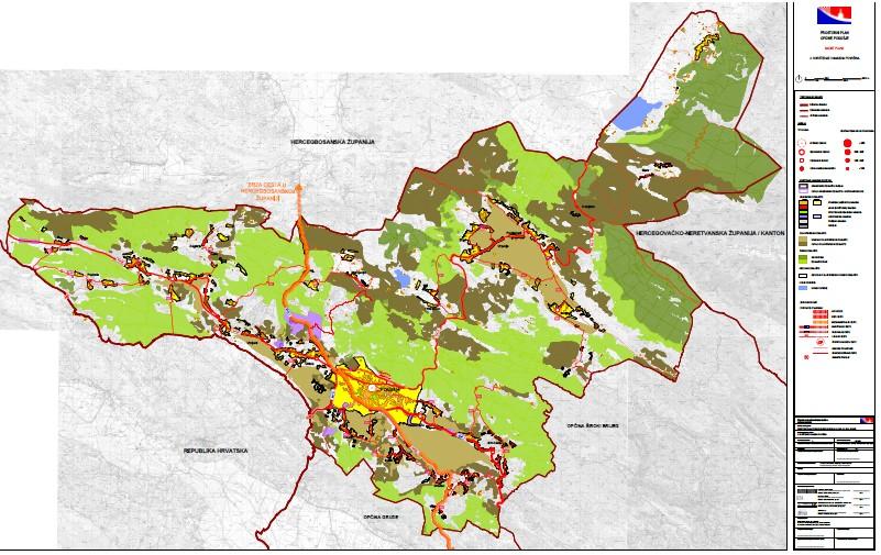 Slika 13: Planirana namjena površina Općine Posušje 6.