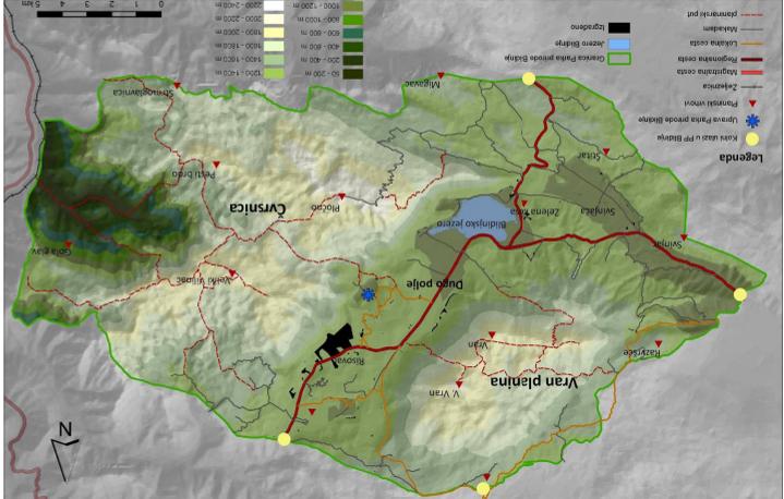 Slika 15: Informativna karta PP Blidinje102 Prema Prostornom planu ŽZH za period od 2012. do 2032.