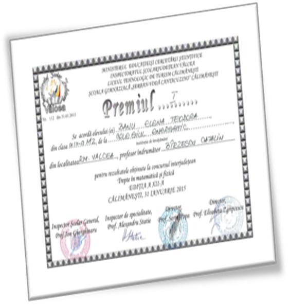 Etapa județeană a acestui concurs a avut loc vineri, 21 martie 2014, echipa Colegiului Energetic, formată din dna. prof.