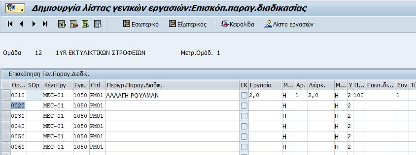 Ο χρήστης γράφει τις εργασίες που πρέπει να γίνουν και επιλέγει τις