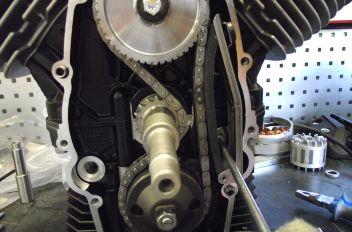 Κινητήρας Engine V750 IE MIU G3 Αφαίρεση τεντωτήρα αλυσίδας