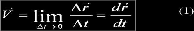 Нүкте қозғалысы векторлық тәсілмен берілгенде, оның жылдамдығы радиус-вектордан уақыт бойынша алынған бірінші туындыға тең векторлық шама болады.