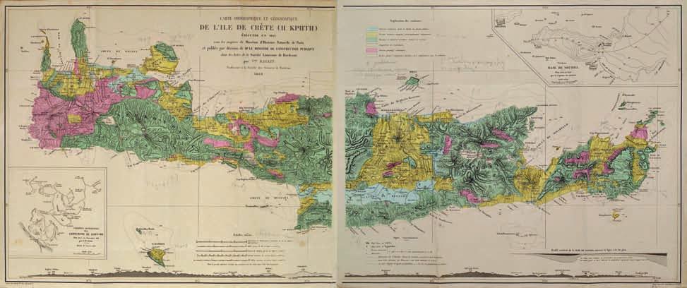 375 Χρωμολιθόγραφος χάρτης, 580 x 764 mm.