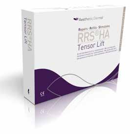 APATINĖS VEIDO DALIES BEI KAKLO IR DEKOLTE ZONOS KOREKCINĖS PROGRAMOS RRS HA TENSOR LIFT UŽPILDYMAS + ATKŪRIMAS + LIFTINGAS HA 30mg/5ml DMAE (natūraliai odą patempiantis poveikis)
