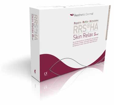 VIRŠUTINĖS VEIDO DALIES BEI KAKLO IR DEKOLTE ZONOS KOREKCINĖS PROGRAMOS RRS HA SKIN RELAX with BoNtA 568 Odą užpildantis poveikis + odą atpalaiduojantis poveikis (BoNtA 568 ) HA 5mg/5ml Veikiamos
