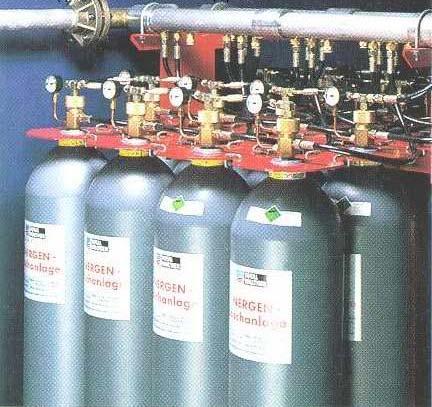 Εικόνα 12: Σύστημα κατάσβεσης με Inergen.