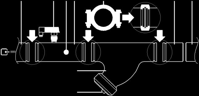 Instalaţi un filtru mecanic la intrarea fiecărui schimbător de căldură. Dacă nu va fi instalat un filtru mecanic, particulele solide şi / sau bavurile de la sudură vor intra în schimbător.