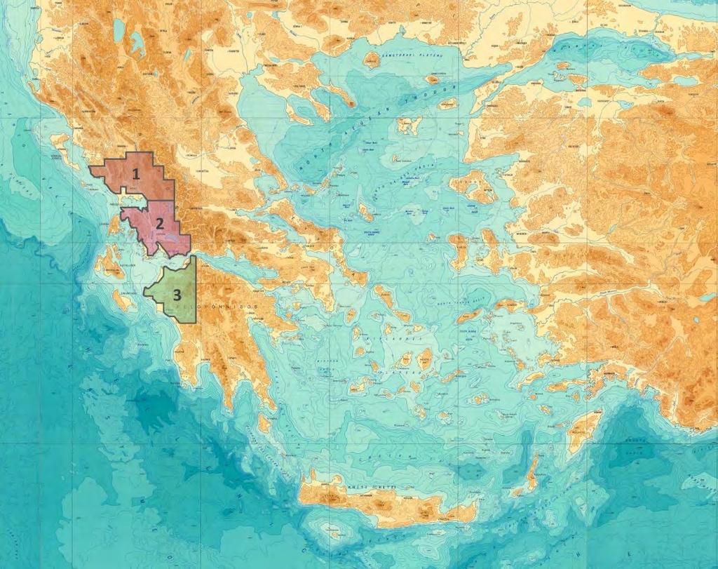 Western Greece Onshore Licensing Round All three areas are aligned along the proliferous Ionian Zone 1. Arta-Preveza 2.