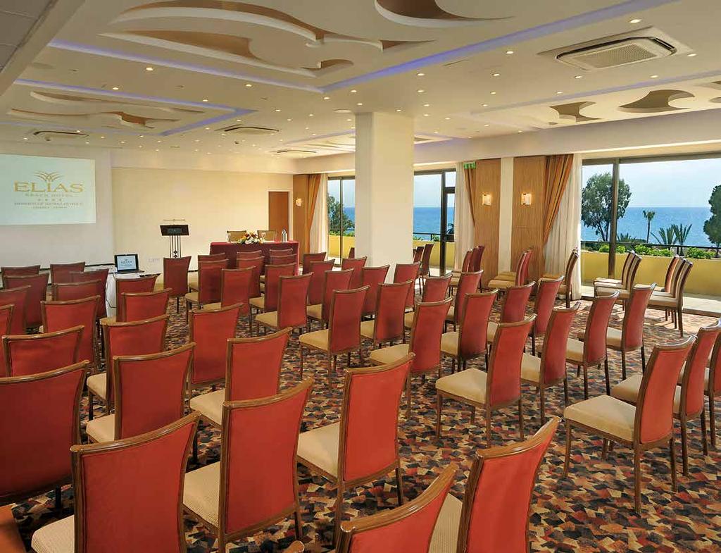 m e e t i n g s εταιρικά meetings: συνέδρια & επιχειρηματικά κίνητρα το καλύτερο και από τους δύο κόσμους Όπως και η Λεμεσός, το Elias είναι ένα ξενοδοχείο όπου η ατμόσφαιρα