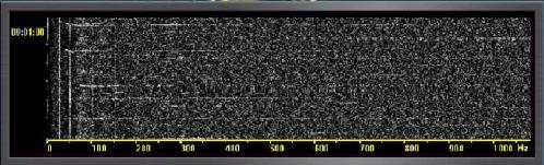 Waterfall display Waterfall produs de analizor conectat la sonarul pasiv al unui submarin Componentele care nu se regăsesc la mai multe