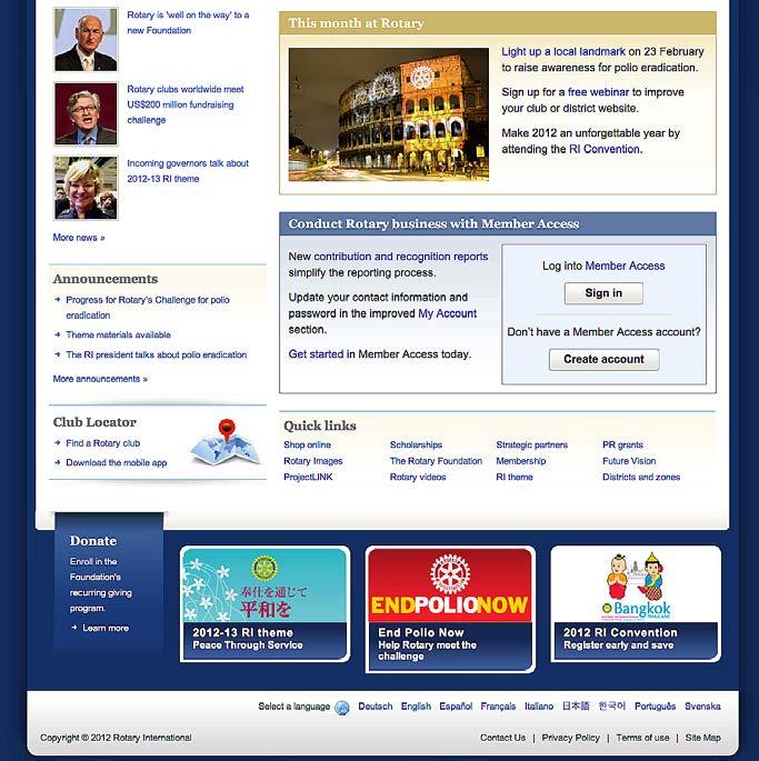 News and Announcements: Ενημερώσου για το τι συμβαίνει στο Ρόταρυ. Social Networks: Γίνε μέλος των κοινωνικών δικτύων του Ρόταρυ.. Shop: Παράγγειλε εκδόσεις του Δ.Ρ. κατά θέμα, οπτικοακουστικά προγράμματα και διάφορα υλικά.