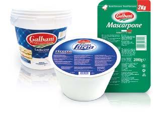 Mascarpone τυρί κρέμα 2kg 6 8000430193015 GALBANI Ricotta 1,5kg 2 8000430166026 GALBANI Cream cheese 1kg 6