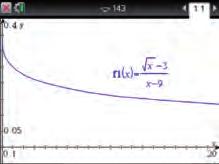 ينتج عن اختصار العامل المشترك بين بسط ومقام الدالة النسبية دالة جديدة ففي المثال a ينتج عن االختصار بين بسط ومقام الدالة f دالة جديدة g حيث: f () = - - 0, g() = - 5 + إن قيم هاتين الدالتين متساوية