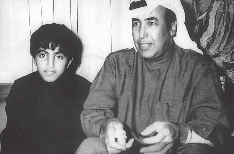 مع ابنه عبد