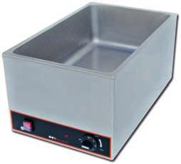 Βάρος 12 kg. Ισχύς 1,5 Kw/ 230 Volt. Διαστάσεις: 695x575x225 mm. Μοντέλο SB-4T Τιμή: 150 Μπαίν μαρί ανοξείδωτο επιτραπέζιο KAR- AMCO.