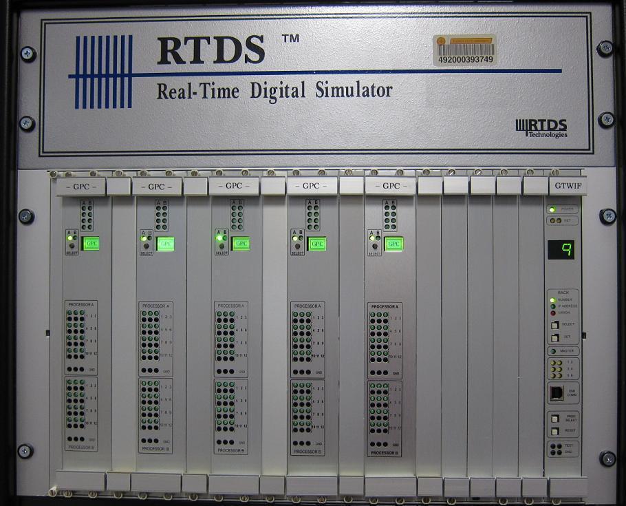 προσομοίωσης έτσι ώστε στις εξόδους του RTDS να λαμβάνουμε τιμές τάσεων και ρευμάτων του κυκλώματος προκειμένου να πετύχουμε τον έλεγχο που θέλουμε.
