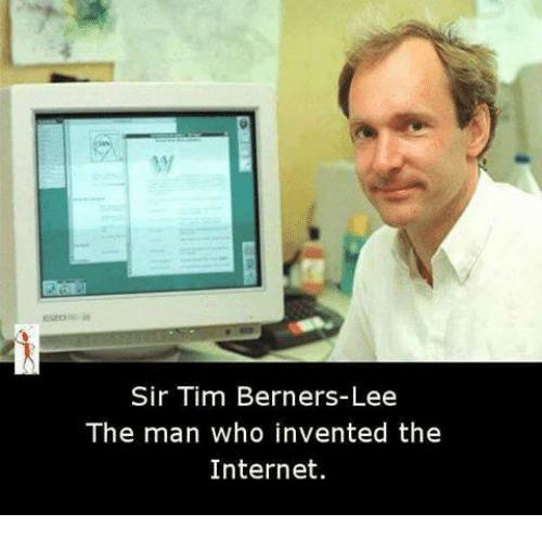 χ.χ.) Εικόνα 3. Tim Berners Lee ο δημιουργός του Παγκόσμιου Ιστού (World Wide Web). (me.me, 2.