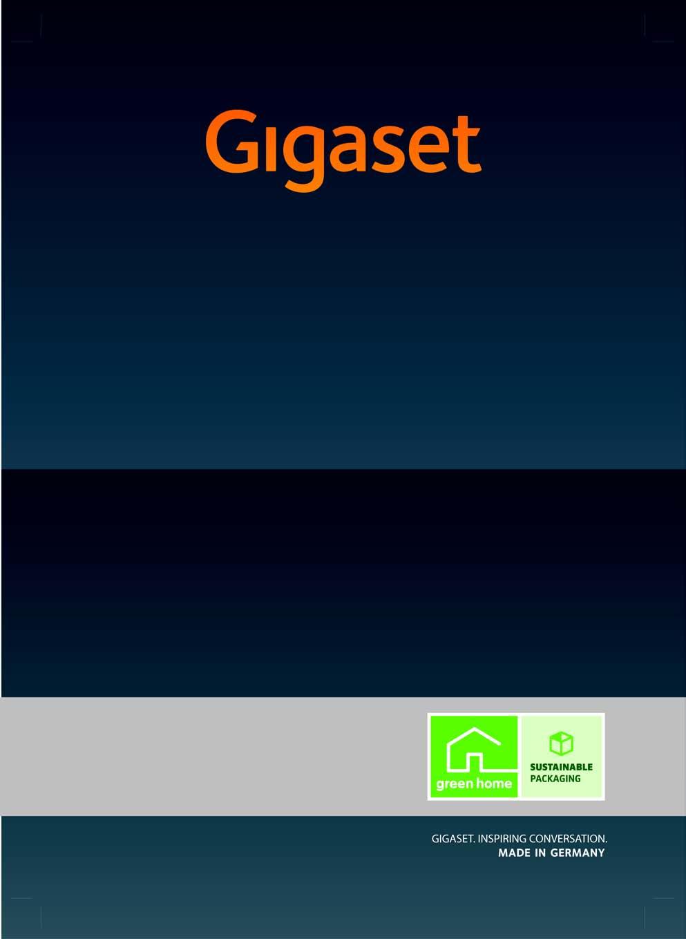 SL910H Čestitamo Kupovinom kompleta Gigaset odabrali ste brend koji je u potpunosti posvećen održivosti.