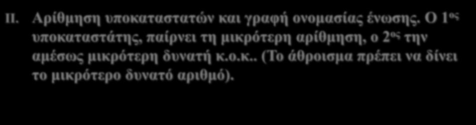 ονομασίας ένωσης.