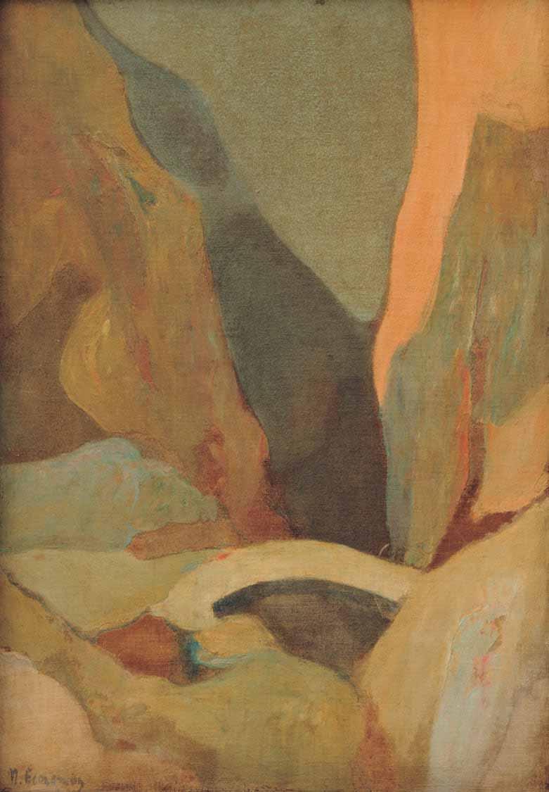 ΒΕΡΓΟΣ 21 ΜΑΪΟΥ 2016 2 Μιχάλης Οικονόμου (1884-1933) Γεφύρι υπογεγραμμένο κάτω αριστερά: M.