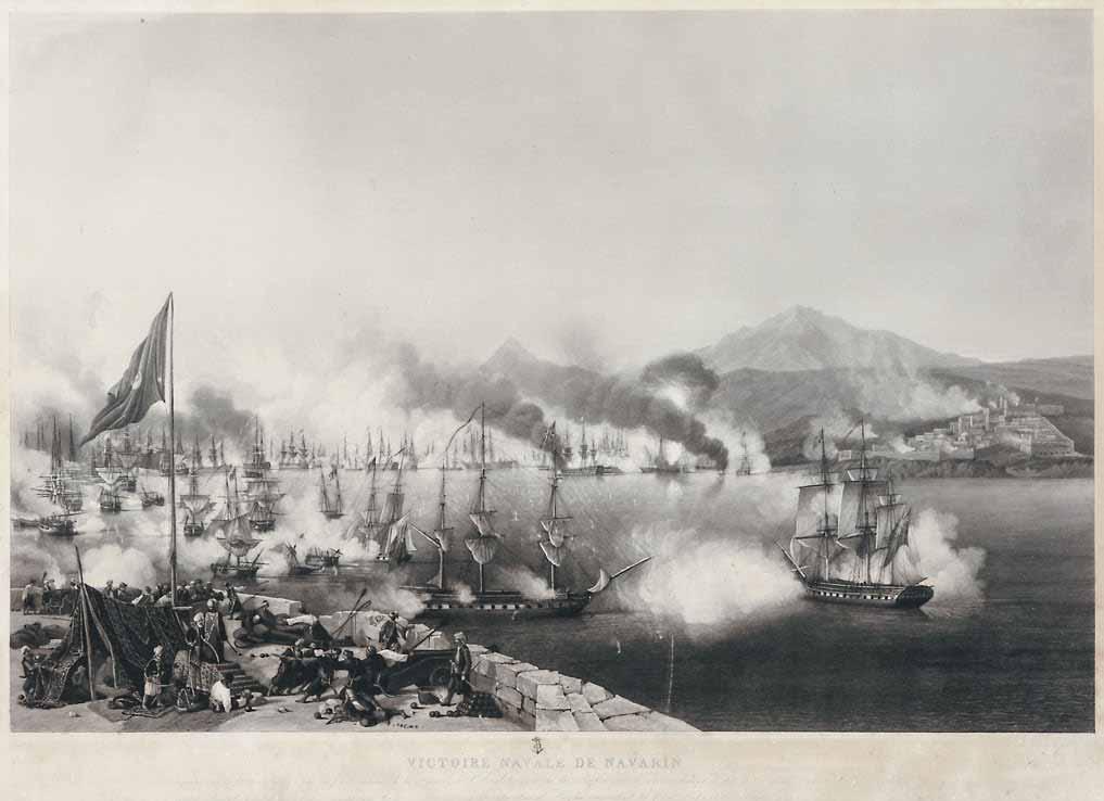 115 Ambroise-Louis Garneray (1783-1857) Victoire Navale de Navarin, remportée sur la flotte Ottomane par les forces combinées de la France, de l Angleterre et de la Russie, sous le commandement en