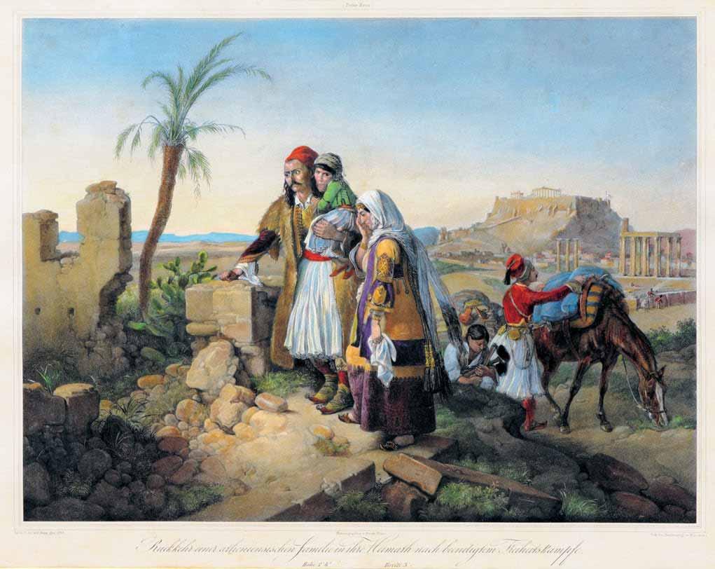 123 Peter von Hess (1792-1871) Rückkehr einer atheniensischen Familie in ihre Heimat nach beendigtem Freiheitskampfe (Μόναχο, Fr.