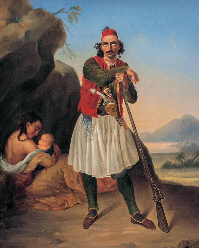 129 Edouard Charles Dons (1798-1869) Φυγάδες υπογεγραμμένο κάτω δεξιά: B on Edouard / Dons Gand υπογεγραμμένο και χρονολογημένο στην πίσω όψη: Edouard Dons