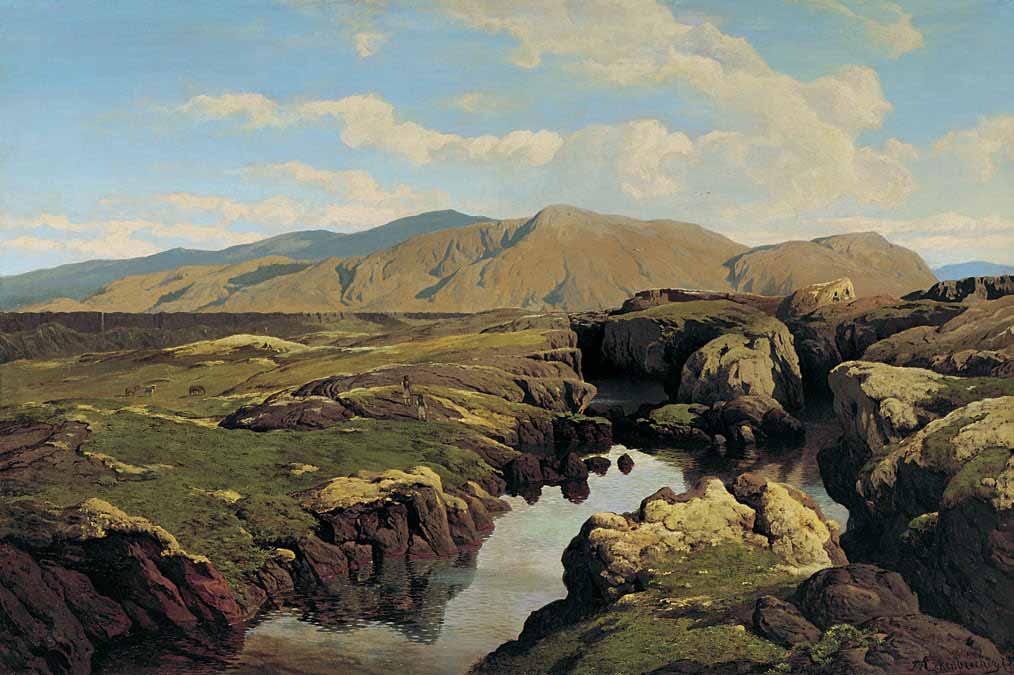164 Themistokles von Eckenbrecher (1842-1921) Οι πηγές του Ιλισσού τίτλος, υπογραφή και χρονολογία κάτω