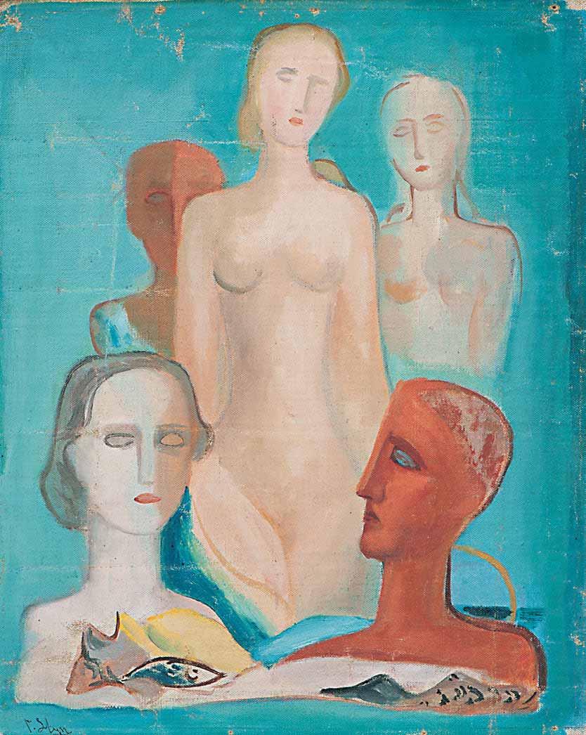 *8 Γεράσιμος Στέρης (1898-1987) Μορφές υπογεγραμμένο κάτω