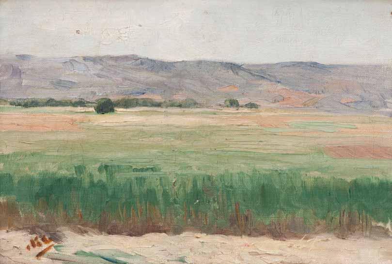 *31 Νικόλαος Οθωναίος (1877-1949) α) Πεδιάδα β) Τοπίο με δέντρα