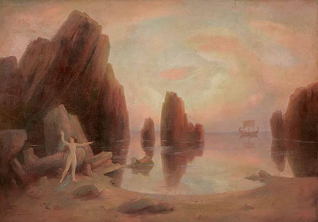 *42 Γεώργιος Γουναρόπουλος (1889-1977) Μυθολογικό υπογεγραμμένο κάτω