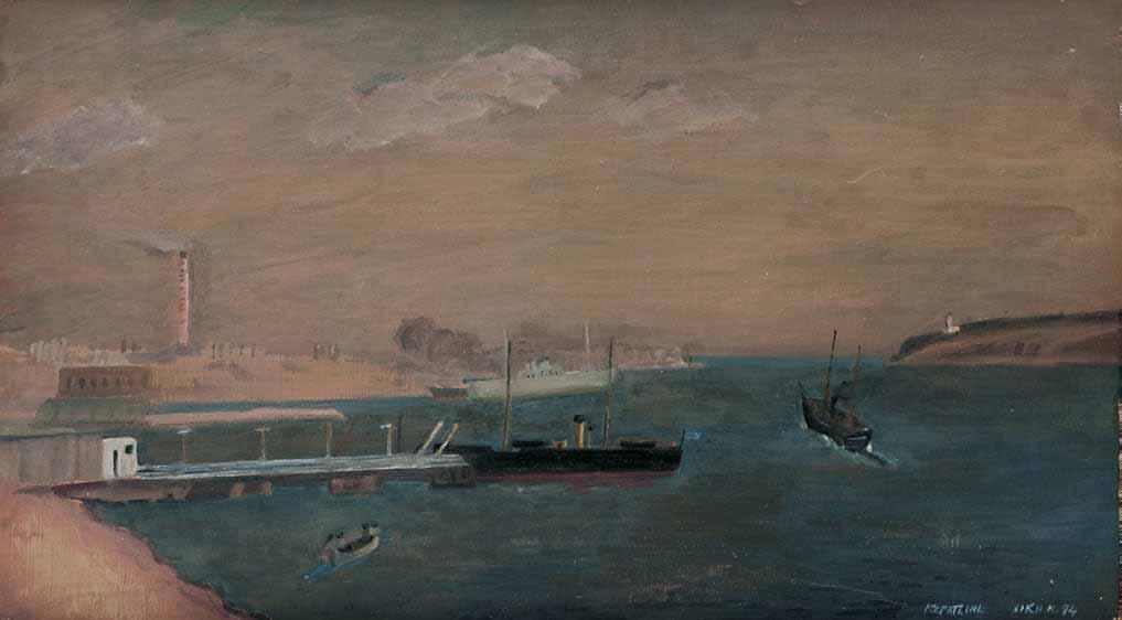 *63 Νίκη Καραγάτση (1914-1986) Κερατσίνι υπογεγραμμένο και χρονολογημένο