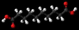 5.2.3 ΣΕΒΑΚΙΚΟ ΟΞΥ (Sebasic acid) Ένα ακόμη οργανικός υποκαταστάτης, ο οποίος μελετήθηκε στo πλαίσιo της ερευνητικής αυτής μελέτης, σε σχέση με τα υπό εξέταση μέταλλα του τιτανίου και καδμίου, είναι