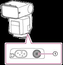 Όταν μια μονάδα φλας με ακροδέκτη συγχρονισμού (δεν παρέχεται) συνδεθεί σε αυτή τη μονάδα φλας που είναι συνδεδεμένη σε κάμερα, η συνδεδεμένη μονάδα φλας πυροδοτείται συγχρονισμένα με την κάμερα.