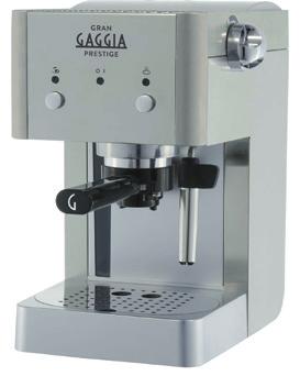 μηχανές καφέ οικίας - γραφείου 10 παραδοσιακές μηχανές καφέ espresso οικίας - γραφείου Gran Gaggia Prestige Παραδοσιακή μηχανή καφέ espresso για αλεσμένο καφέ ή παστίλια (ESE) Κομψός σχεδιασμός και