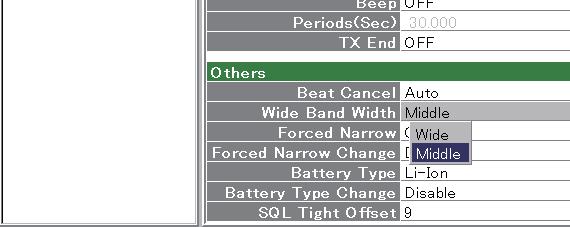 then upload it into the transceiver.