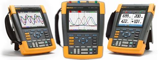 OSCILOSCOAPE PORTABILE CU CANALE IZOLATE SERIA FLUKE 190 II Model Fluke 190-062 190-102 190-202 190-502 190-104 190-204 190-504 Afişaj digital, full grafic, color, iluminat, 6, dimensiuni 127 x 88
