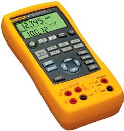 CALIBRATOARE MULTIFUNCŢIONALE Model Fluke 725 Fluke 726 Măsurare / simulare Tensiune domeniu 0... 100 mv 0... 10 V (simulare) 0... 30 V (măsurare) 0... 100 mv 0... 20 V (simulare) 0.