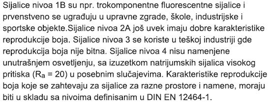 visokog pritiska sa fluoroscentnom oblogom) WTFW (živine sijalice