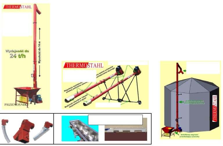 SISTEME DE ALIMENTARE CU COMBUSTIBIL PENTRU CAZANELE CU BIOMASÃ Pentru transport biomasã, de la siloz exterior la silozul cazanului Alimentator T402/4D (vertical) SISTEME DE ALIMENTARE CU ŞNEC Lung.