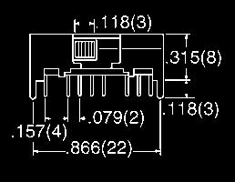 @ 30VDC DP3T () On-On-On PC Board EG9-ND 9.35 8.36 7. 5.77 EG305 9 Straight 0. @ 30VDC DPDT.