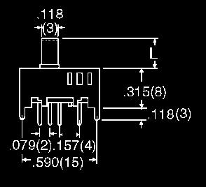 (mm) Function Terminal Part No. 0 00 50 Part No. Straight 0. @ 30VDC SPDT.