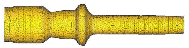 3 Simulation of the preform obtained by traditional method with %30 over volume which is completely filled 30 شكل 3 قس اؾت قجی ؾبظی پیففط ؾ تی ثب زضنس اضبف حد و لب ت وب ال پط Fig.