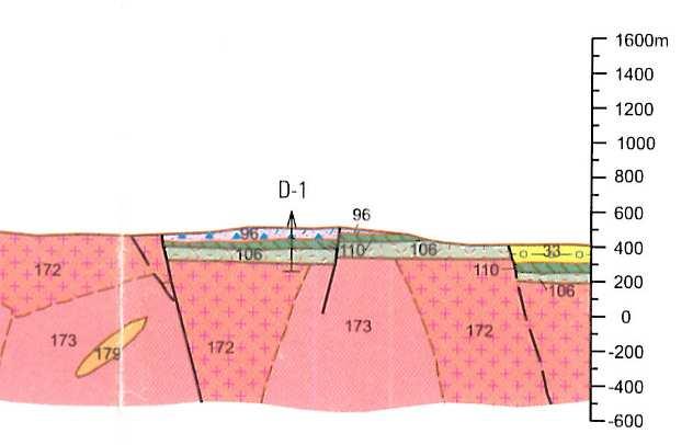 1 1 2 D1 2 Obrázok 10 Geologická mapa a geologický rez územím (Dublan a kol.